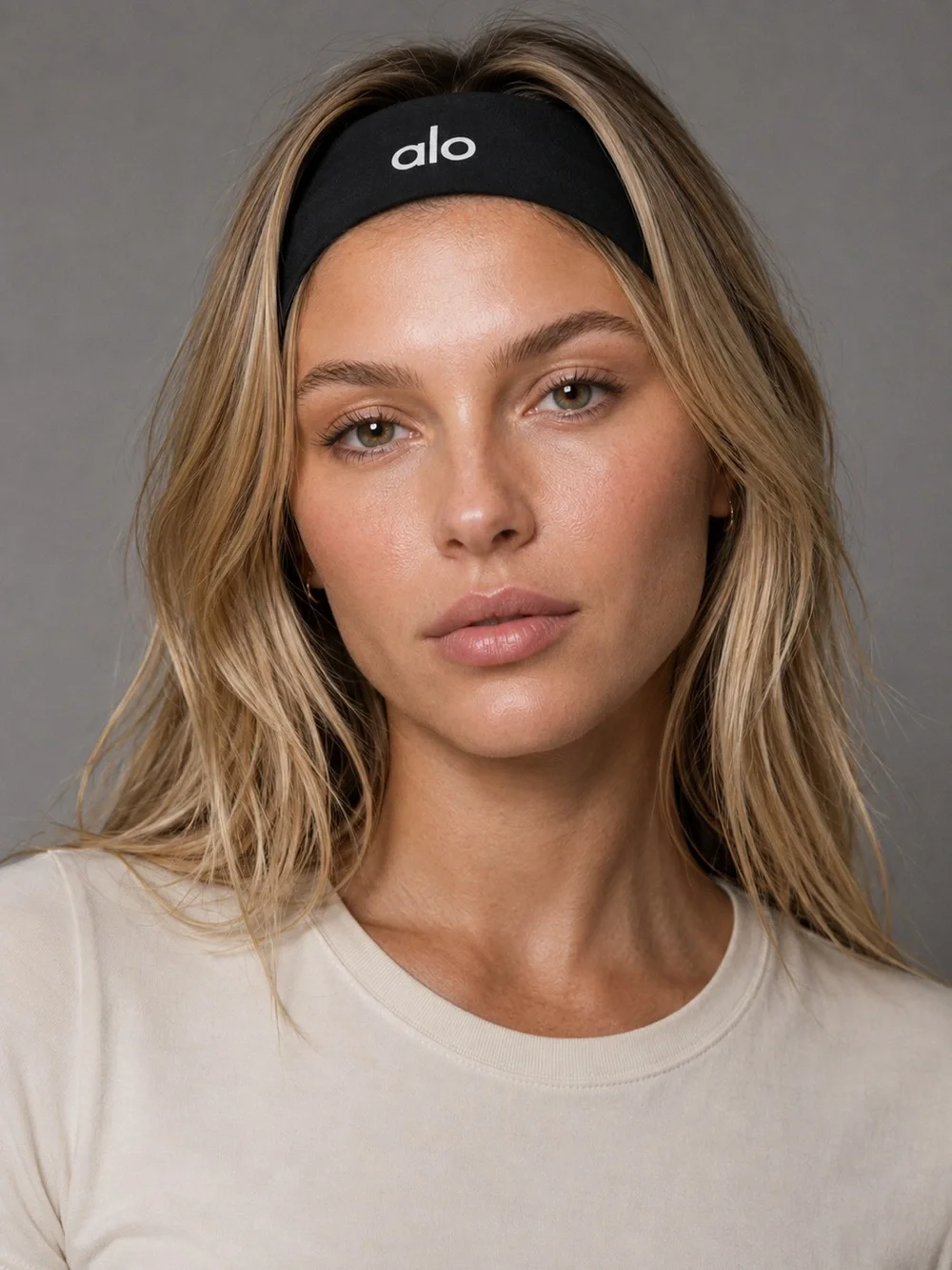 Alo Black Logo Headband